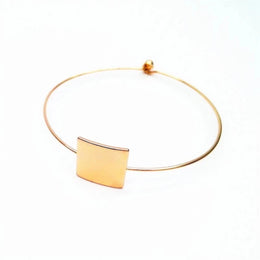 Geometric Black Metal Bangle