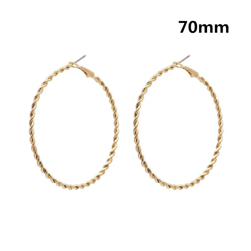 Oversized Smooth Circle Hoops
