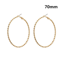 Oversized Smooth Circle Hoops