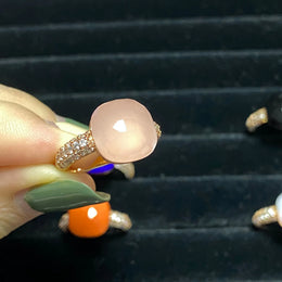 Pink Crystal Candy Ring