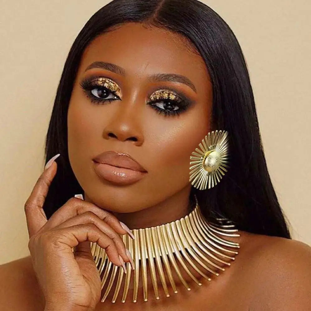 African Torque Jewelry Set