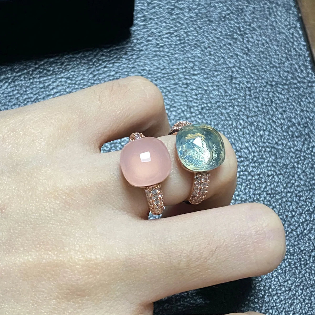Pink Crystal Candy Ring