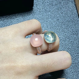Pink Crystal Candy Ring