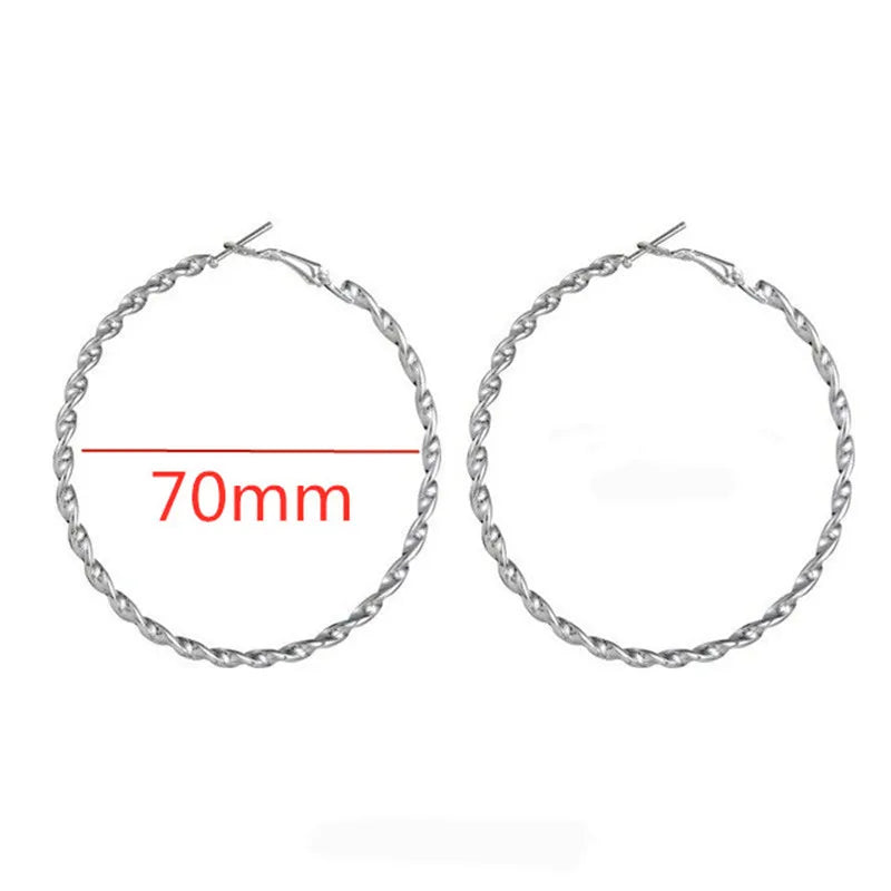 Oversized Smooth Circle Hoops