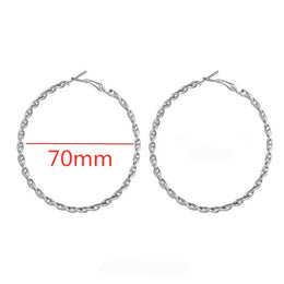 Oversized Smooth Circle Hoops