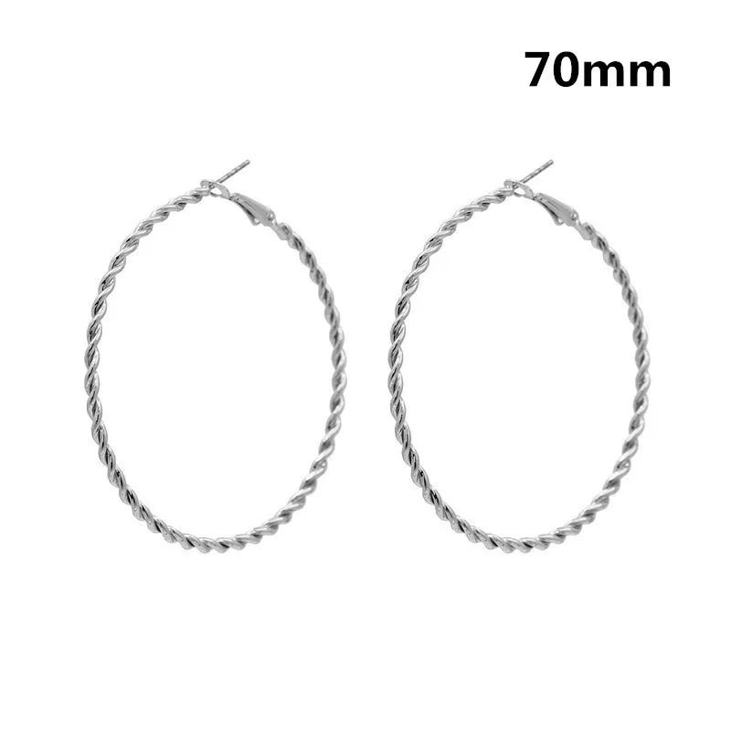 Oversized Smooth Circle Hoops