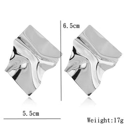 Sculptural Geometric Metal Studs