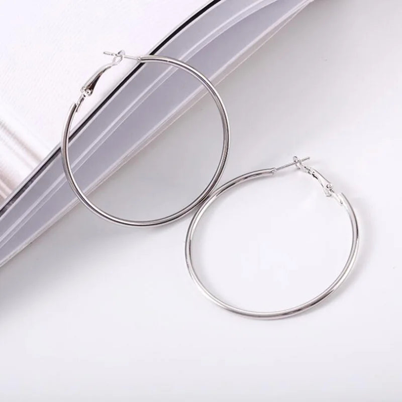 Oversized Smooth Circle Hoops