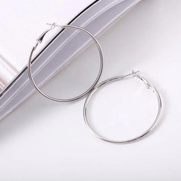 Oversized Smooth Circle Hoops