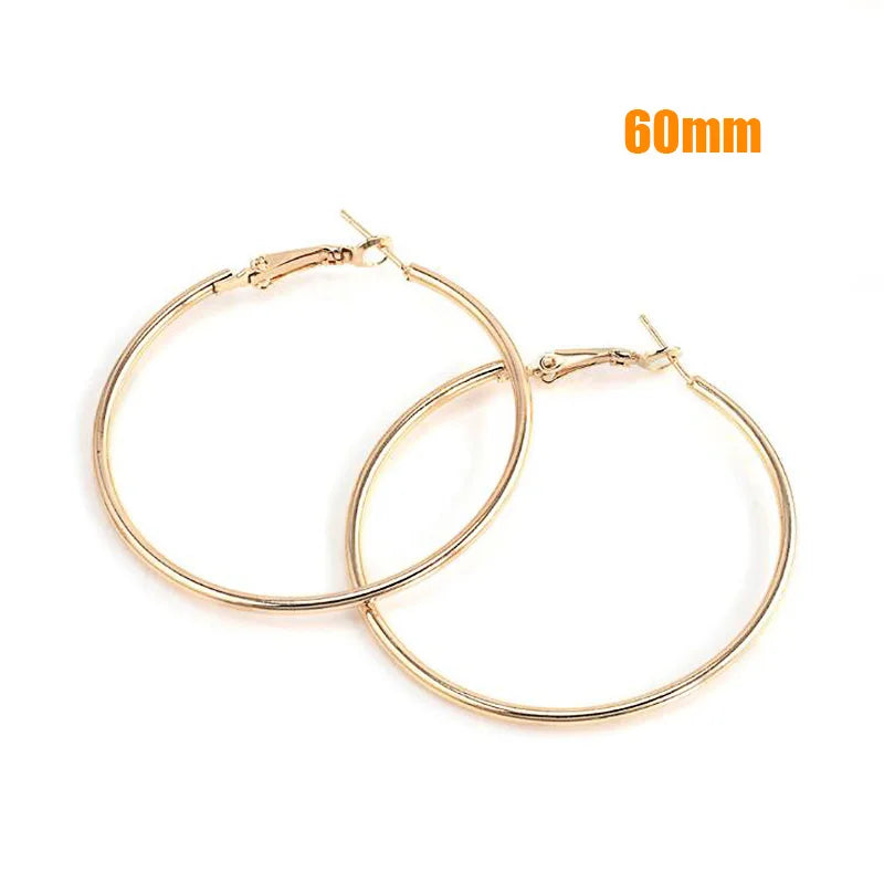Oversized Smooth Circle Hoops