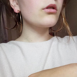 Oversized Smooth Circle Hoops