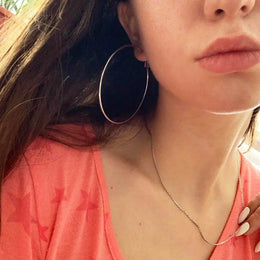 Oversized Smooth Circle Hoops