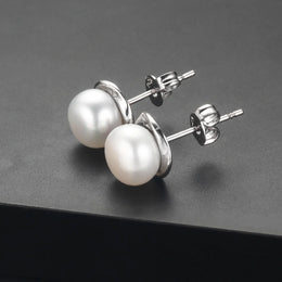 Freshwater Pearl Silver Earrings