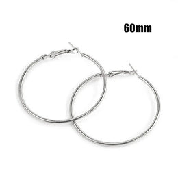 Oversized Smooth Circle Hoops