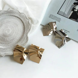 Sculptural Geometric Metal Studs