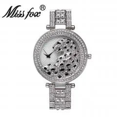 MISSFOX Crystal Leopard Watch