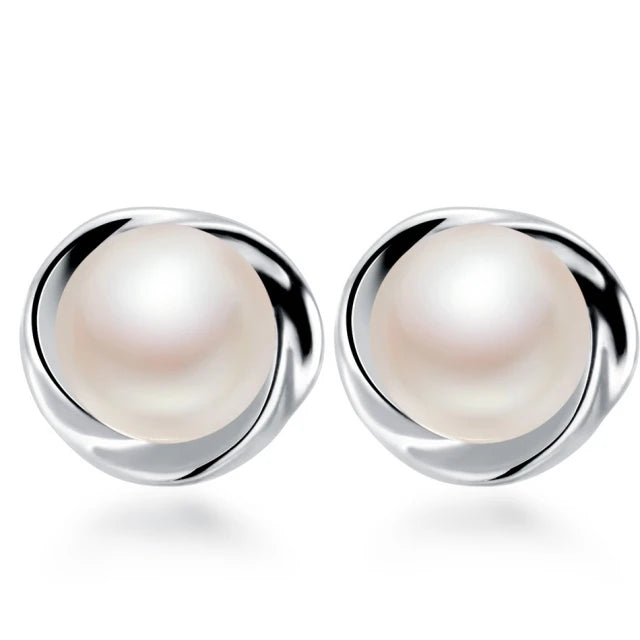 Freshwater Pearl Silver Earrings