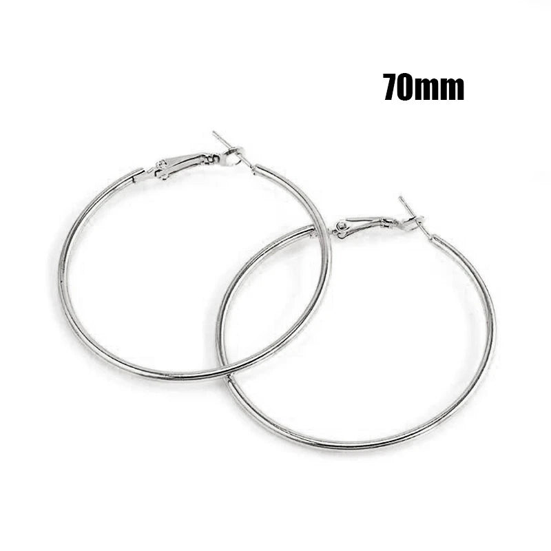 Oversized Smooth Circle Hoops