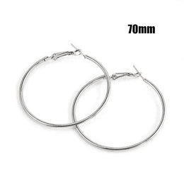 Oversized Smooth Circle Hoops