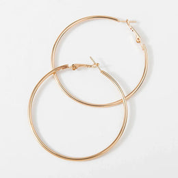 Oversized Smooth Circle Hoops