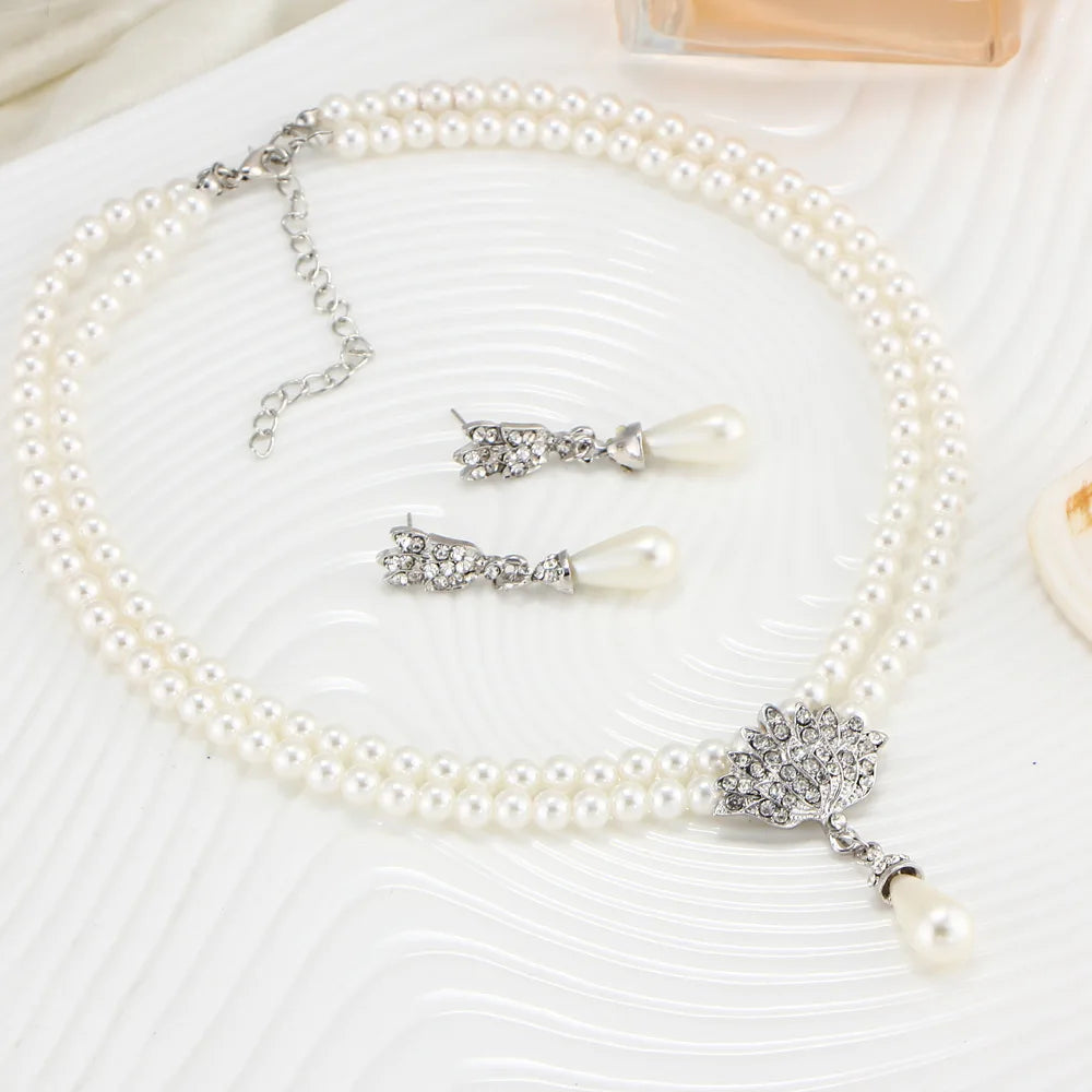 Romantic Pearl Bridal Set