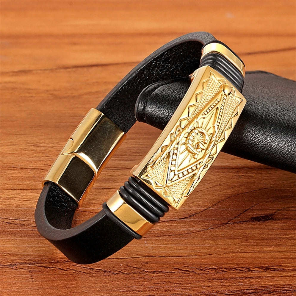 Totem Leather Hook Bracelet