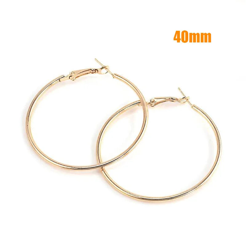 Oversized Smooth Circle Hoops