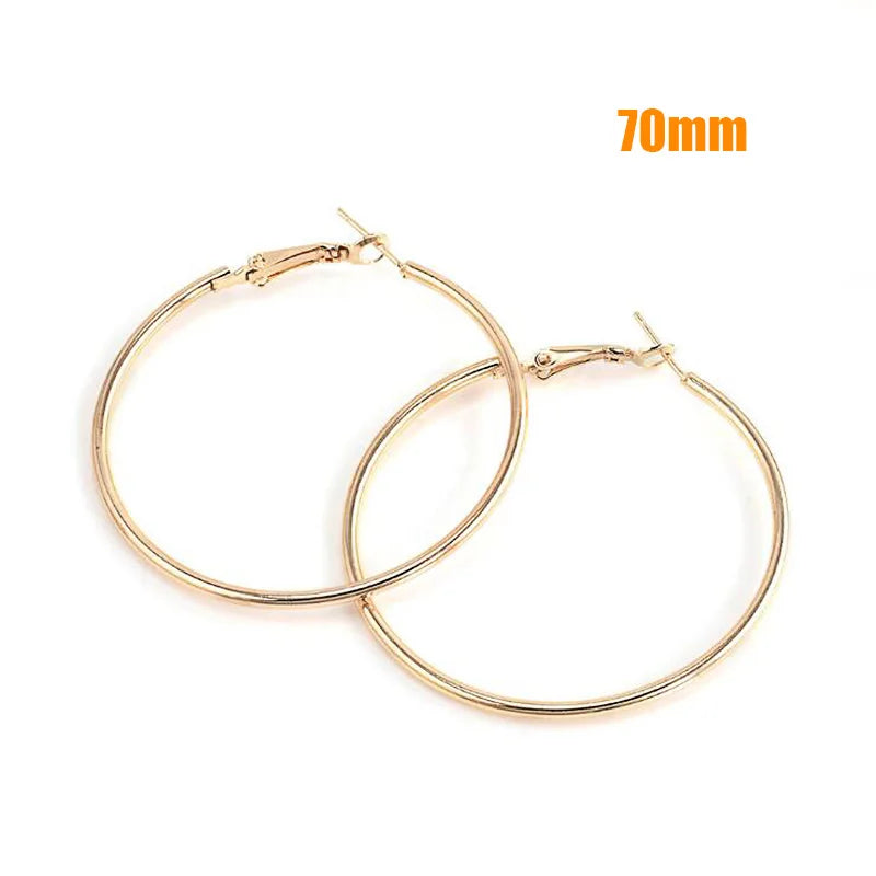 Oversized Smooth Circle Hoops