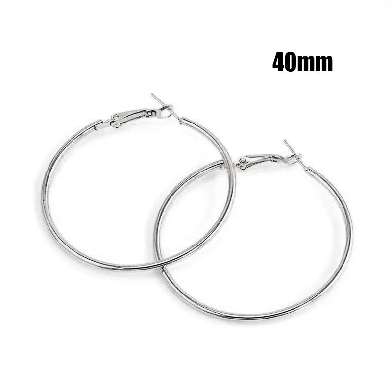Oversized Smooth Circle Hoops