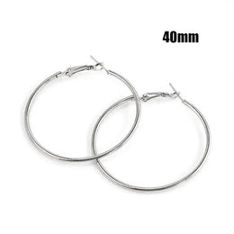 Oversized Smooth Circle Hoops