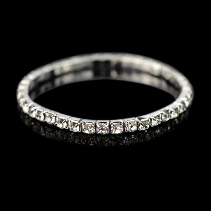 Crystal Elastic Gold Bracelet