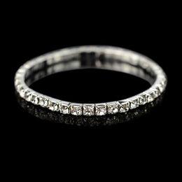 Crystal Elastic Gold Bracelet