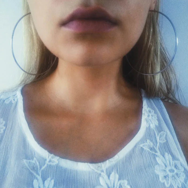 Oversized Smooth Circle Hoops