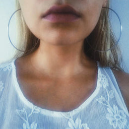 Oversized Smooth Circle Hoops