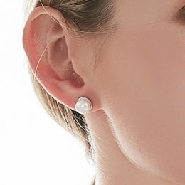 Freshwater Pearl Silver Earrings