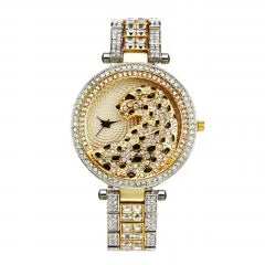 MISSFOX Crystal Leopard Watch