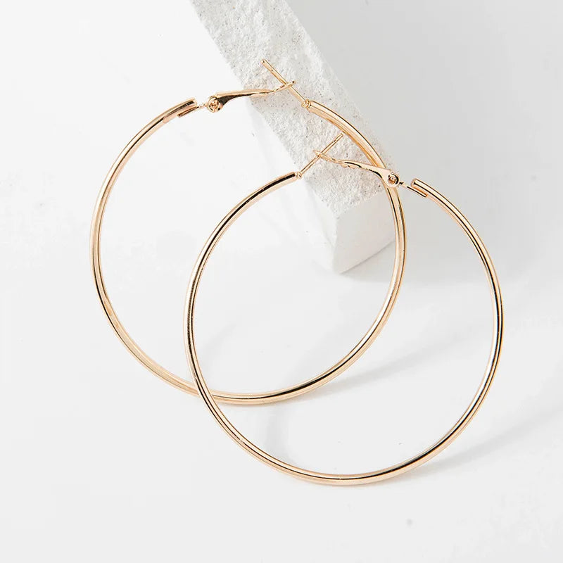 Oversized Smooth Circle Hoops