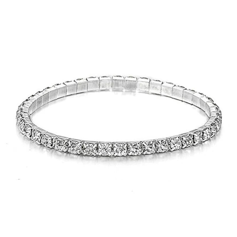 Crystal Elastic Gold Bracelet