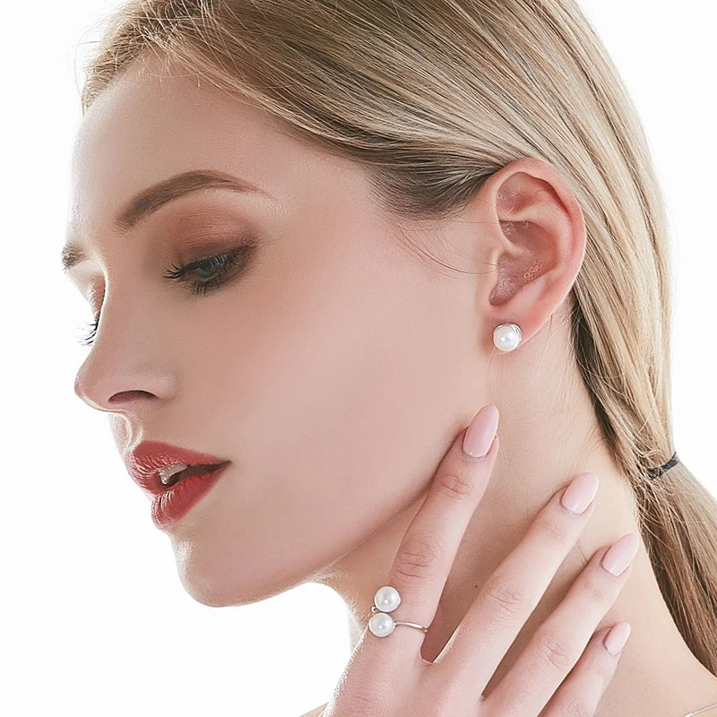 Freshwater Pearl Silver Earrings
