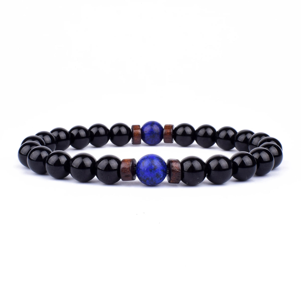 Volcanic Buddha Bead Bracelet