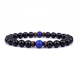 Volcanic Buddha Bead Bracelet