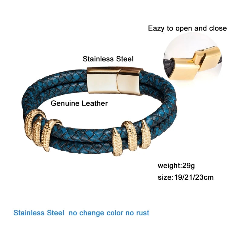 Dragon Claw Leather Bracelet