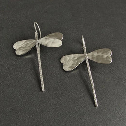 Dragonfly Long Drop Earrings