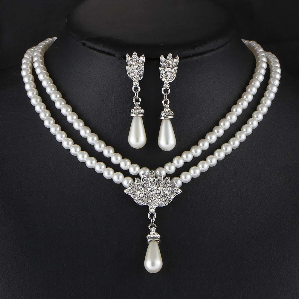 Romantic Pearl Bridal Set