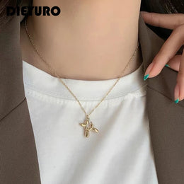 Balloon Dog Steel Necklace