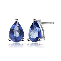 Swiss Blue Topaz Studs