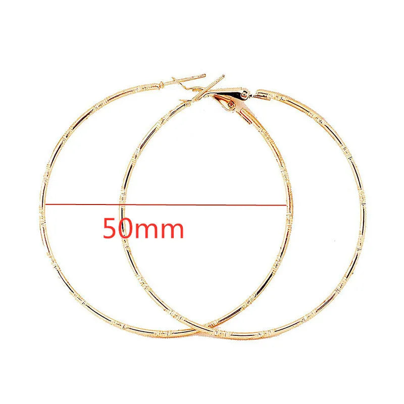 Oversized Smooth Circle Hoops