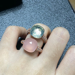 Pink Crystal Candy Ring