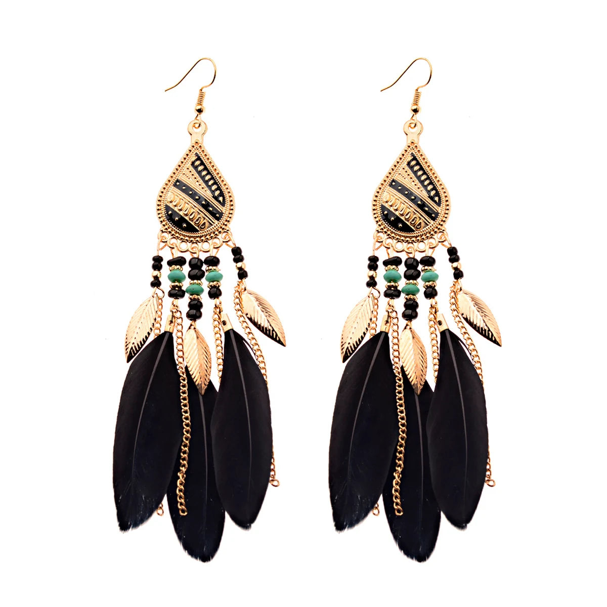 Dreamcatcher Feather Tassel Earrings