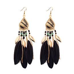 Dreamcatcher Feather Tassel Earrings